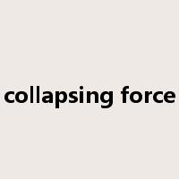 collapsing force是什么意思