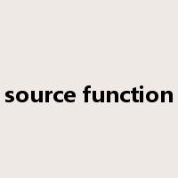 source function是什么意思