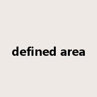 defined area是什么意思