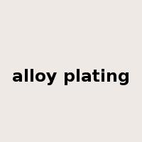 alloy plating是什么意思
