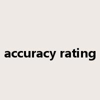 accuracy rating是什么意思