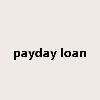 payday loan是什么意思