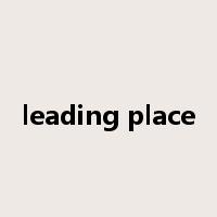 leading place是什么意思