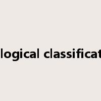 ecological classification是什么意思