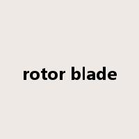 rotor blade是什么意思