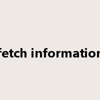 fetch information是什么意思