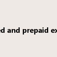 Deferred and prepaid expenses是什么意思