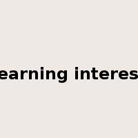 learning interest是什么意思