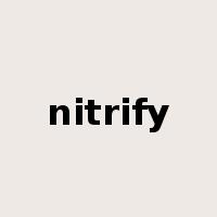 nitrify是什么意思