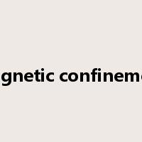 magnetic confinement是什么意思