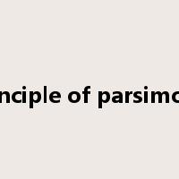 principle of parsimony是什么意思
