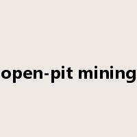 open-pit mining是什么意思