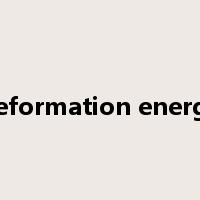 deformation energy是什么意思