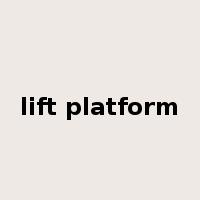 lift platform是什么意思