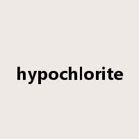 hypochlorite是什么意思