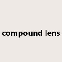 compound lens是什么意思