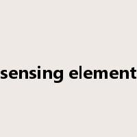 sensing element是什么意思
