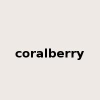 coralberry是什么意思