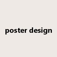 poster design是什么意思