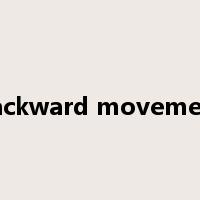 backward movement是什么意思