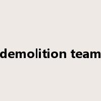 demolition team是什么意思