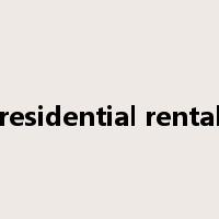 residential rental是什么意思