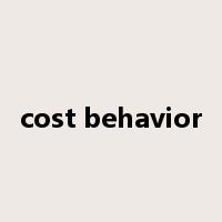 cost behavior是什么意思