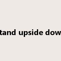 stand upside down是什么意思