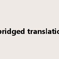 abridged translation是什么意思