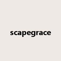 scapegrace是什么意思
