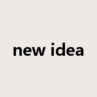 new idea是什么意思