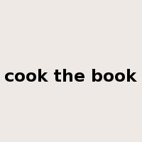 cook the book是什么意思