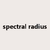 spectral radius是什么意思