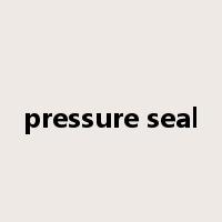 pressure seal是什么意思
