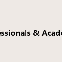 Professionals & Academics是什么意思