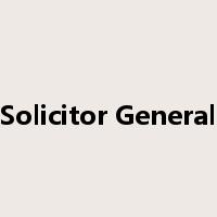 Solicitor General是什么意思