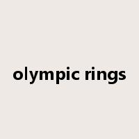 olympic rings是什么意思