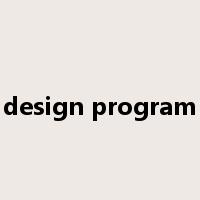 design program是什么意思