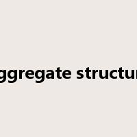 aggregate structure是什么意思