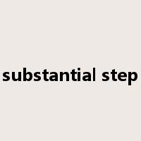 substantial step是什么意思