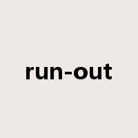 run-out是什么意思