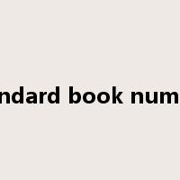 standard book number是什么意思