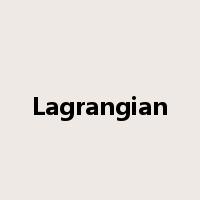 Lagrangian是什么意思