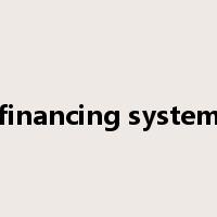 financing system是什么意思