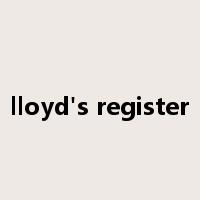 lloyd's register是什么意思