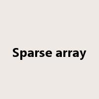 Sparse array是什么意思