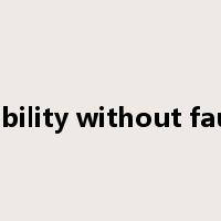 liability without fault是什么意思