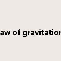 law of gravitation是什么意思