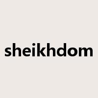 sheikhdom是什么意思
