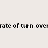 rate of turn-over是什么意思